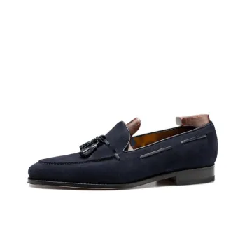 Enzo Bonafe Tassels Loafers Men's Navy