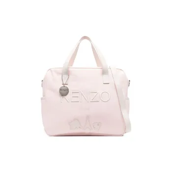 KENZO Cotton With Leather Maternity And Baby Bag Shoulder Bag Crossbody Bag Handbag Women's Pink