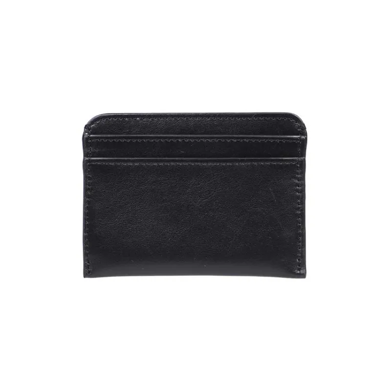 Chloe Cow Leather Card Holder Women's Black-1