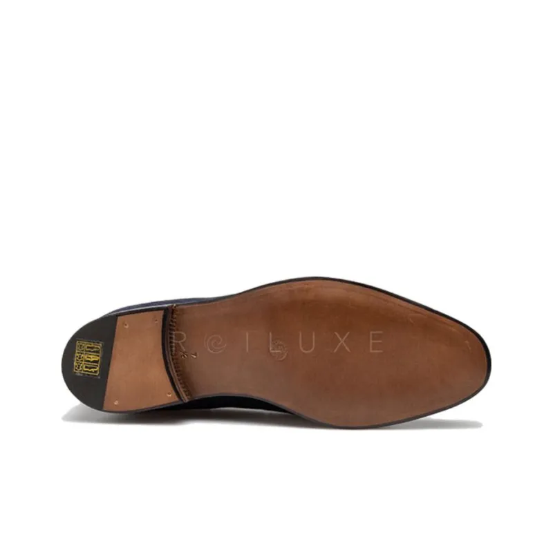 Enzo Bonafe Tassels Loafers Men's Navy-4