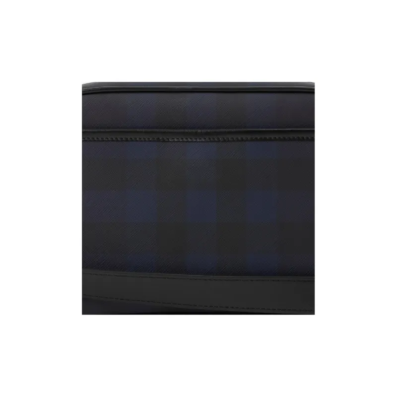 Burberry Paddy Leather Trim Shoulder Bag Crossbody Bag Men's Marine Blue-4