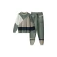 [Men's Crew Neck]Green & Multicolor