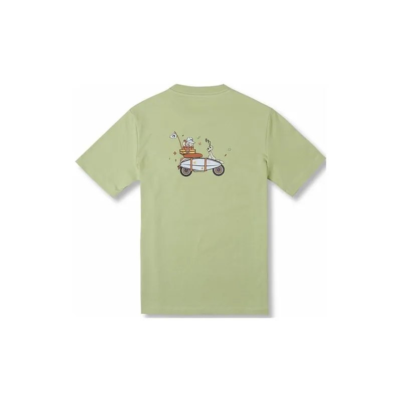 Converse CITY ESCAPE TEE T Shirt Women's Light Green-1