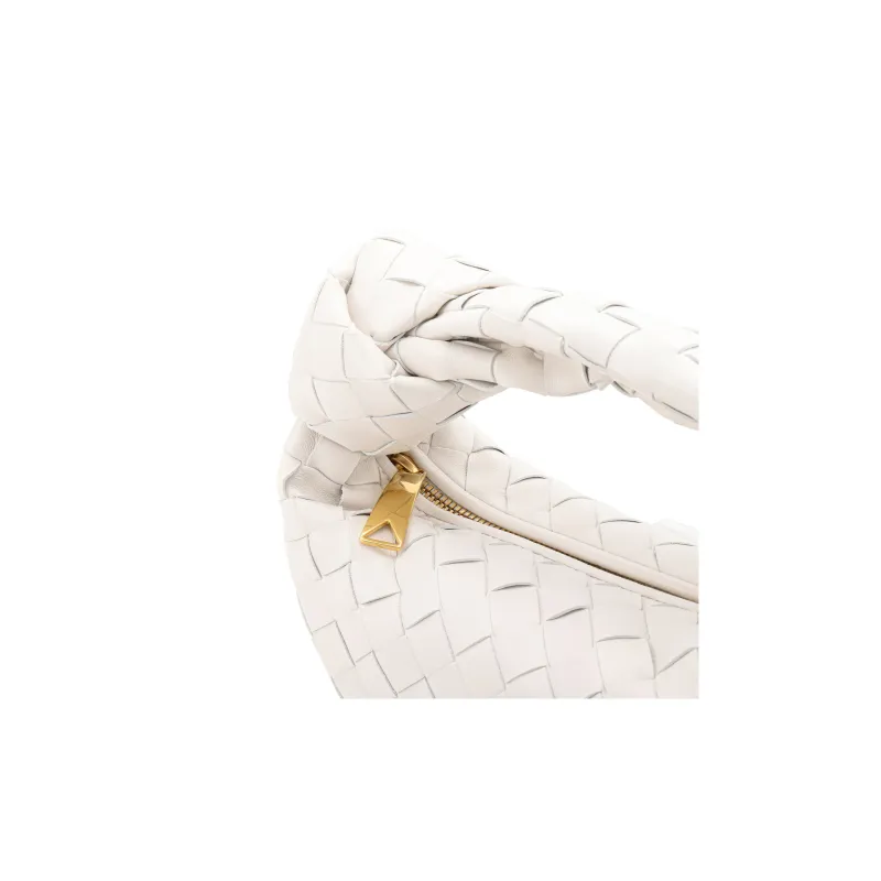 Bottega Veneta Jodie Mini Intrecciato Chalk-5