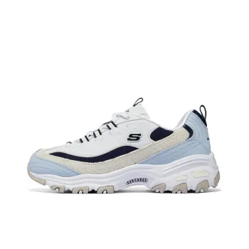 Skechers D'Lites Varsity Spirit Shoes 'White Blue Black' Women's