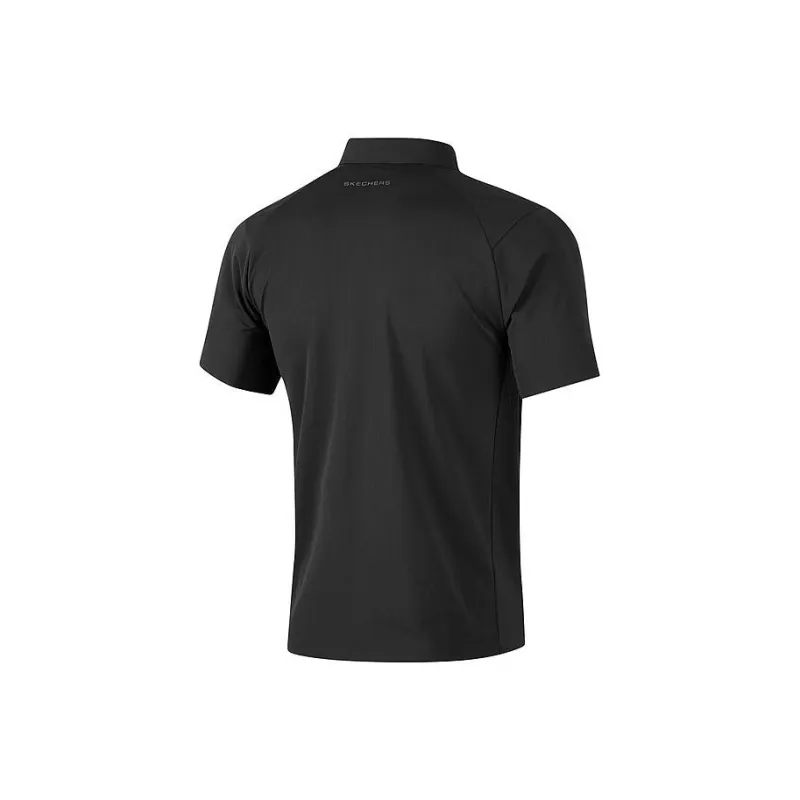 Skechers GODRI Polo Shirt Men's Carbon Black-1