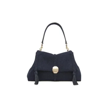 Chloe Denim Portable Crossbody Bag Shoulder Bag Women's Blue