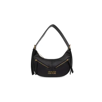 VERSACE JEANS COUTURE Fabric Handbag, Shoulder Bag Women's Black