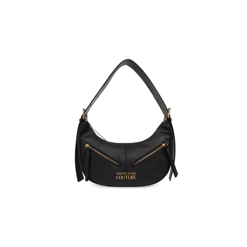 VERSACE JEANS COUTURE Fabric Handbag, Shoulder Bag Women's Black-0