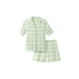 [Women's]Light Green Checkered