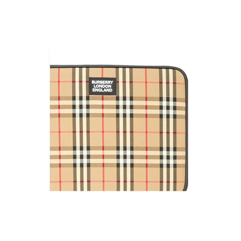 Burberry Archive Vintage Check Laptop Case 'Cream'-4
