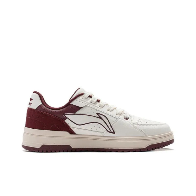 LiNing Tianji 2.0 Slip Resistant Low Top Skateboard Shoes Men's White Red-1