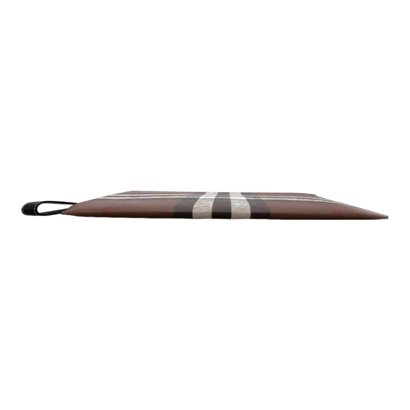 Burberry Large Check E Canvas Zip Pouch 'Dark Birch Brown'-4