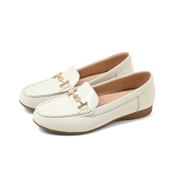 COMELY Loafers Women's Low Top Ecru/Pink/Black-1