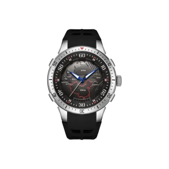 HANBORO Future Earth Collection Mechanical Movement Silicone Strap Watch Men's Watches White Dial HBR9028