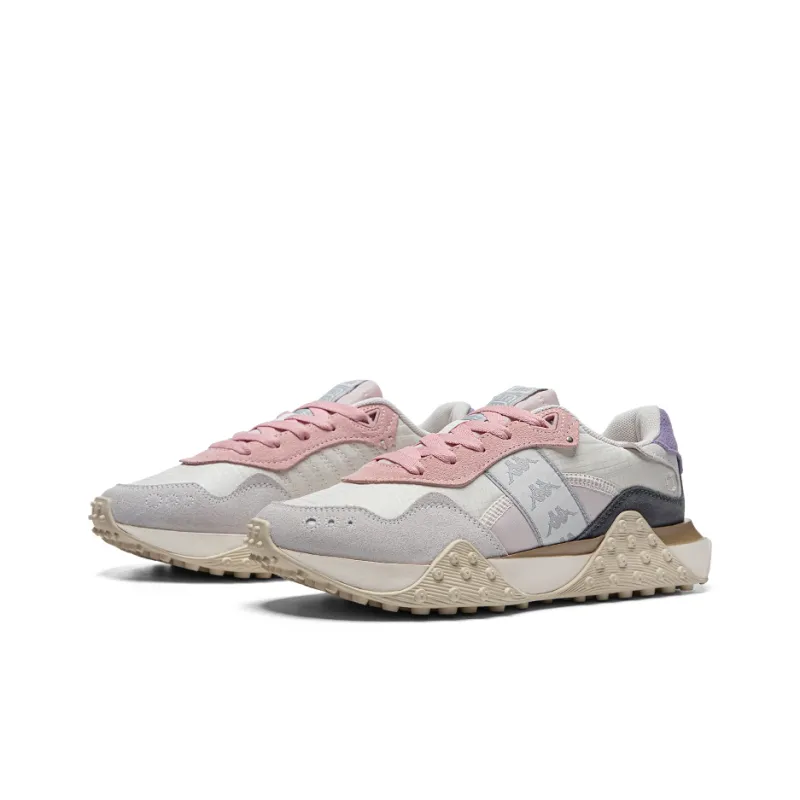Kappa Chunky Sneakers Women's Low Top White Gray Purple Pink-4