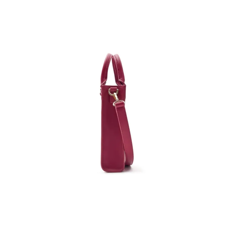 MLB Cotton Tote Bag, Shopping Bag, One Shoulder Crossbody Bag Handbag Mini Women's Rose Red-2