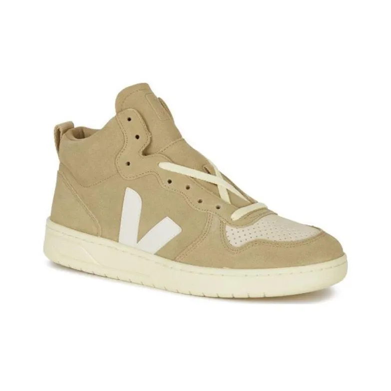 VEJA V 15 High Top Sneakers 'Beige White'-2
