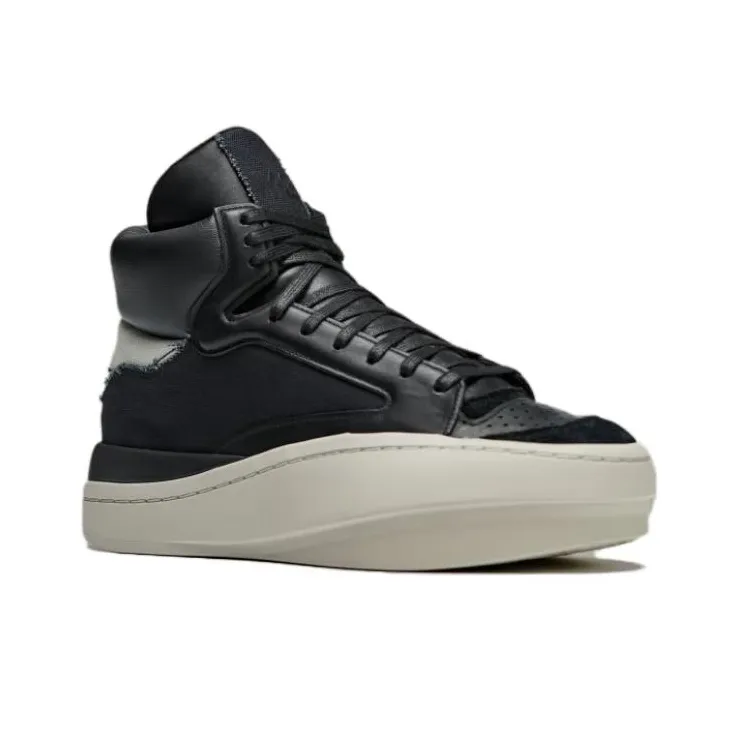 Adidas Y 3 Centennial Hi Black Bliss Off White-2