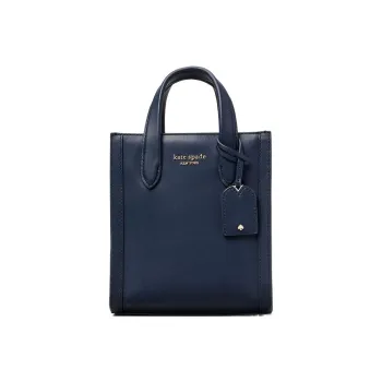 Kate Spade Manhattan Smooth Leather Tote Bag Shopping Bag Handbag Shoulder Bag Mini Women's Marine Blue