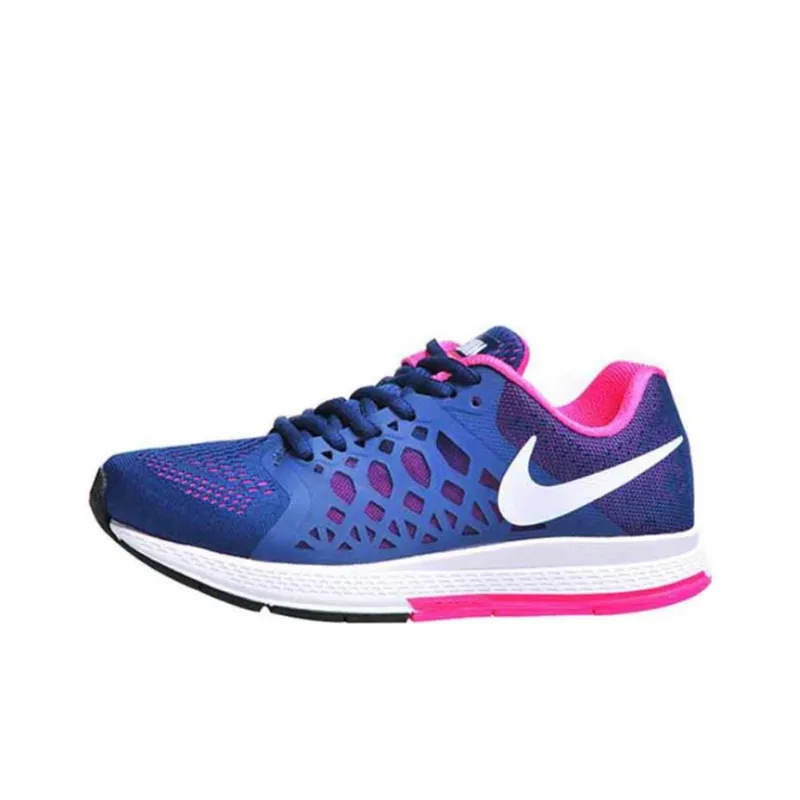 Nike Air Zoom Pegasus 39 Anti Slip Wear Resistant Low Top Running Shoes Women's Blue-0