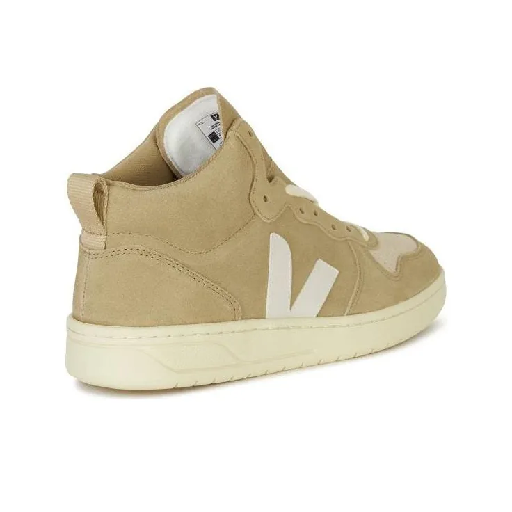 VEJA V 15 High Top Sneakers 'Beige White'-3