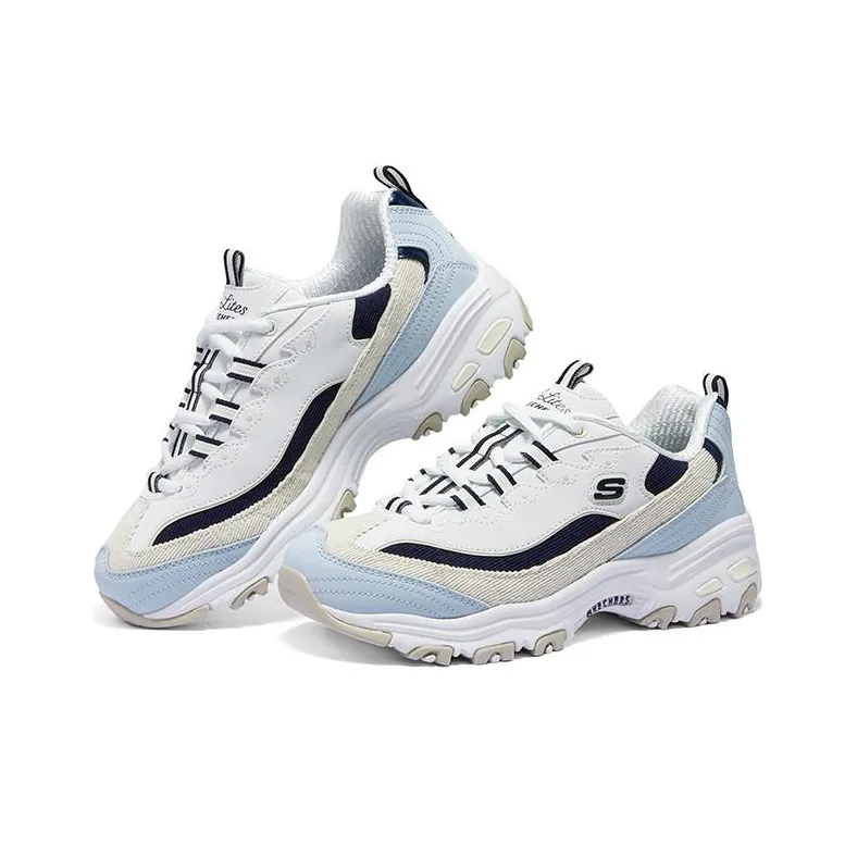 Skechers D'Lites Varsity Spirit Shoes 'White Blue Black' Women's-3