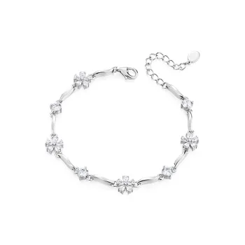 KADER S925 Silver Bracelets Women's Silver White, Goddess Exclusive Box