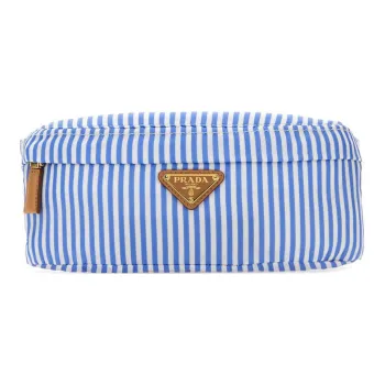 PRADA Recycled Nylon Toiletry Bag Women's Blue