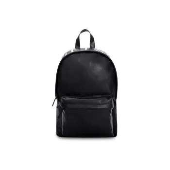 GUESS Synthetic Leather Large Capacity Leather Backpack Travel Backpack Computer Backpacks Regular Unisex Black