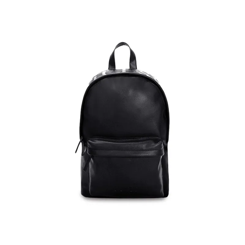 GUESS Synthetic Leather Large Capacity Leather Backpack Travel Backpack Computer Backpacks Regular Unisex Black-0