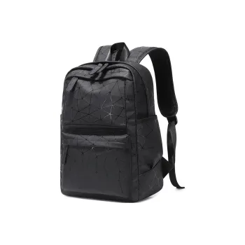 Slazenger PU Soft Leather Backpack Men's Obsidian Black