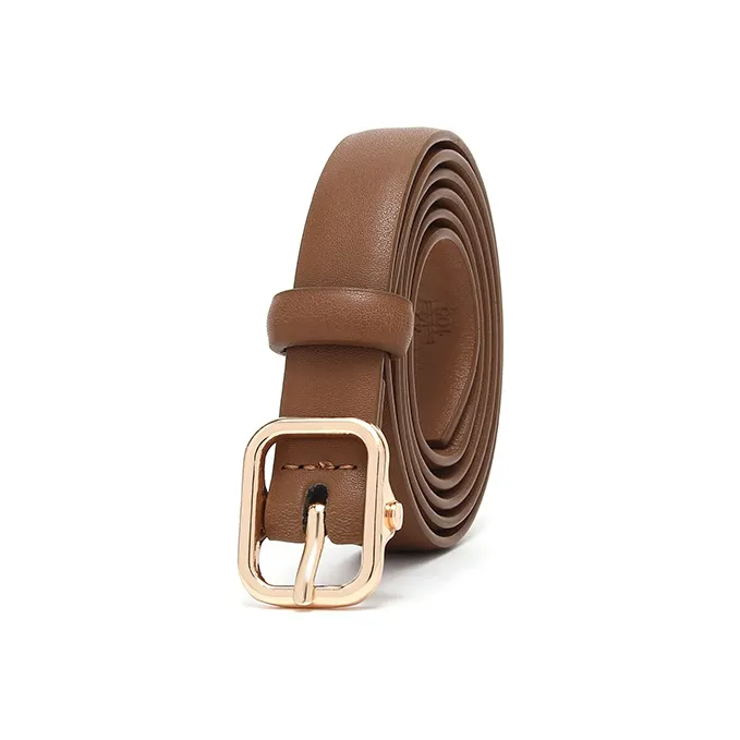 FREE RABBITⅡ New Arrival Decorative Hand Stitched Genuine Leather Leather Belts Women's 1.8cm-7