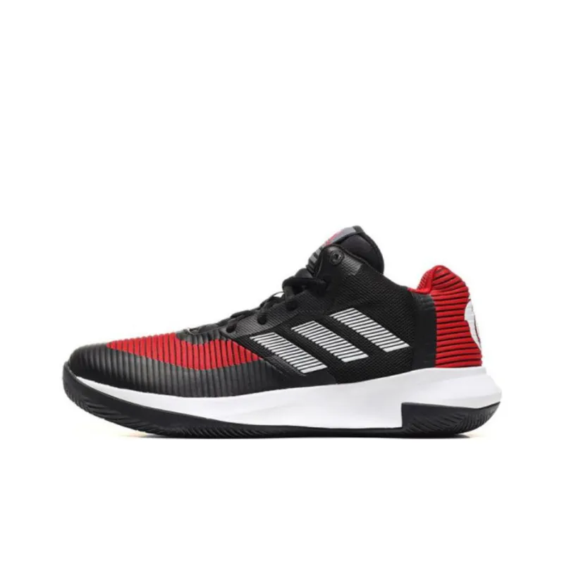 Adidas D Rose Lethality Cushioning Wear-Resistant Low-Top Basketball Shoes Unisex Black Red-0