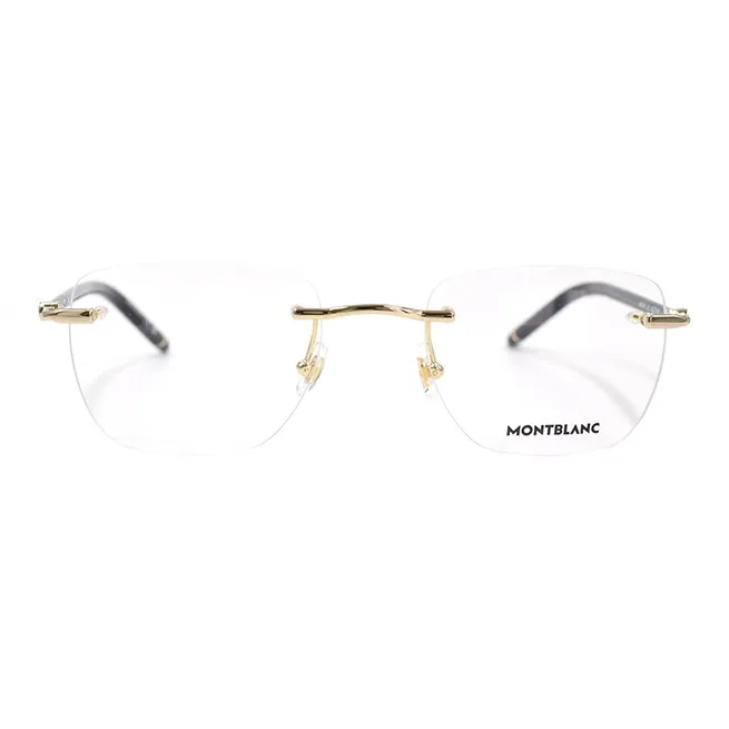 MONTBLANC Rimless Square frame Glasses-1