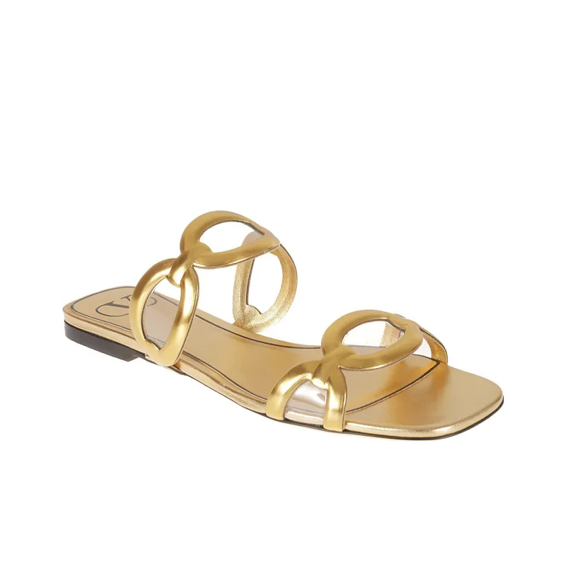 Valentino GARAVANI Slide Slippers Women's Gold-2