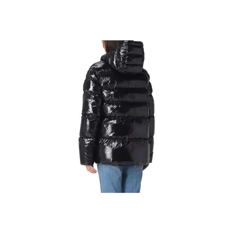 PINKO High Shine Hooded Puffer Jacket-1