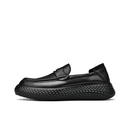 Jeep Dress Shoes Men Low-Top Black