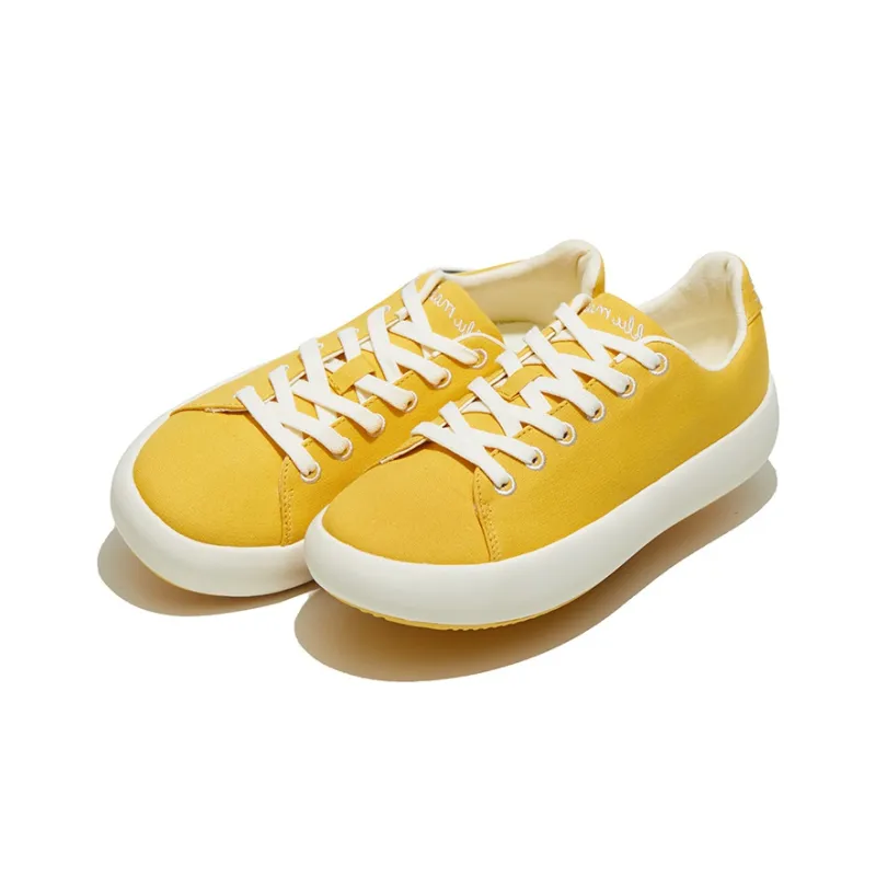 BLU MALI Height Increasing Low Top Canvas Shoes Unisex Yellow-2