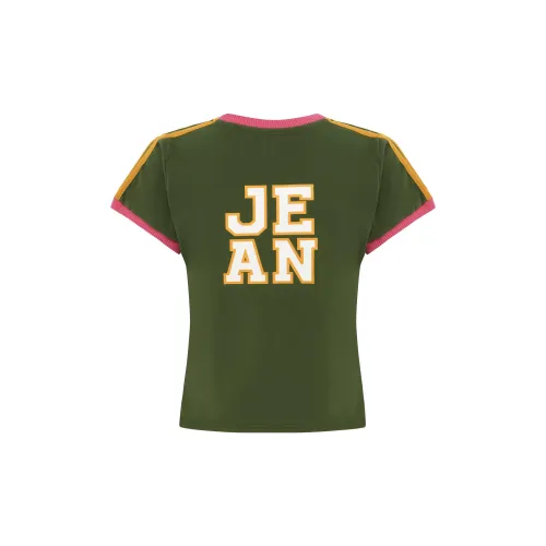 With Jean T-Shirts Women's Khaki