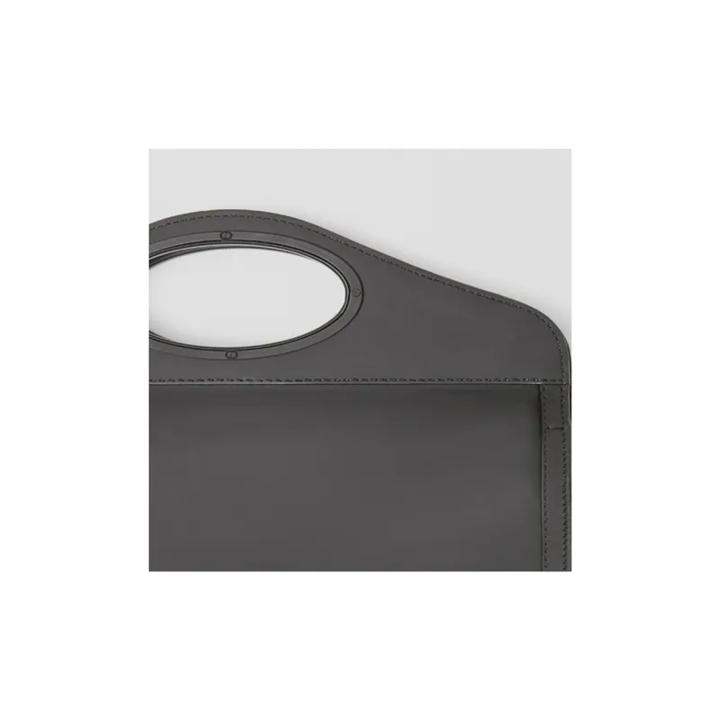 Burberry Pocket Bag Polyurethane Handbag Shoulder Bag Crossbody Bag Men's Black-3