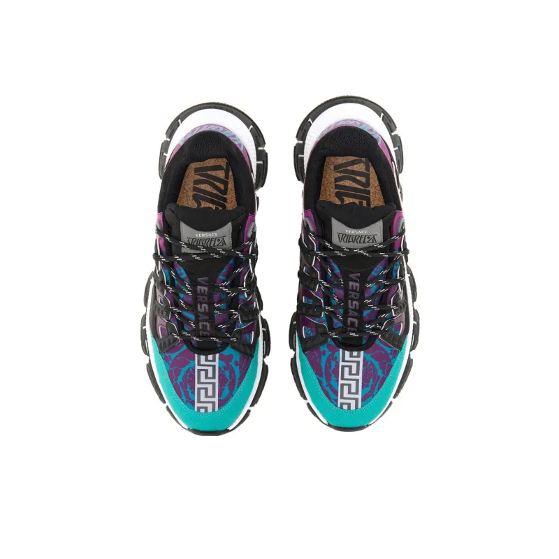 VERSACE Trigreca 'Barocco Print - Teal Plum'-4