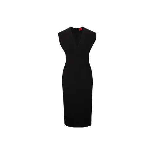 HUGO BOSS Sleeveless Dresses Women's Black