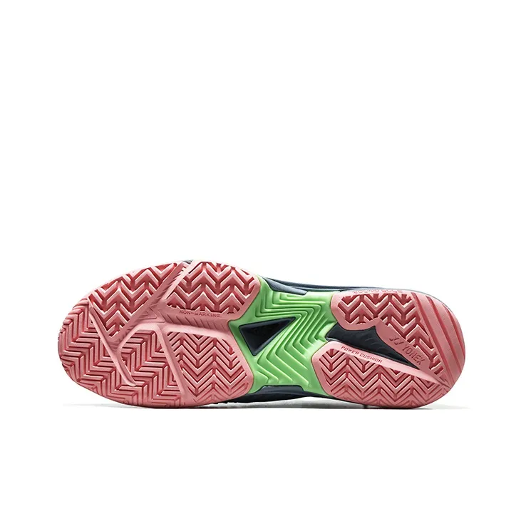 YONEX Low Top Tennis Shoes Women's Gray Blue Pink-4