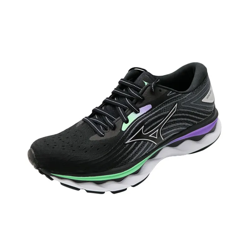 Mizuno Wave Sky 6 'Black' Women's-1