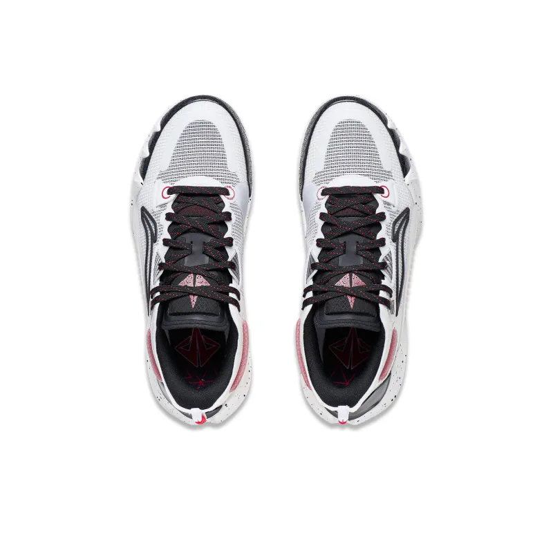 LiNing JB1 Anti Slip Wear Resistant Low Top Training Shoes Men's White Black-2