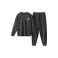 [Men's Crew Neck]Carbon Gray