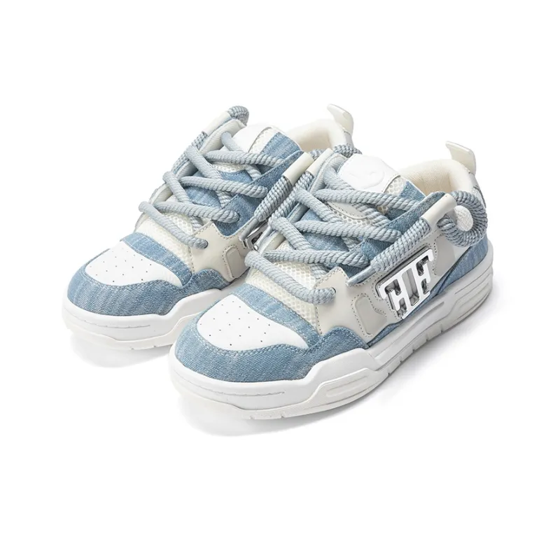 FERNANDA FRANKLIN Flying Fish Series Skateboard Shoes Men Low-Top White-1