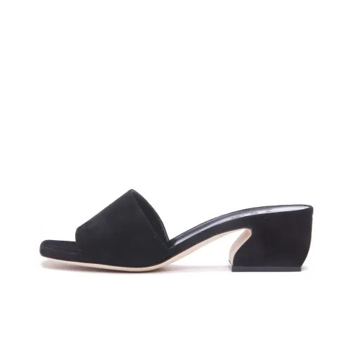 SERGIO ROSSI Slide Slippers Women's Black
