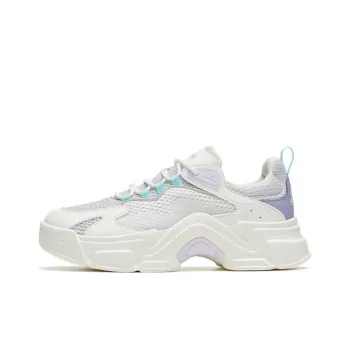 Anta Life Collection Bunny Wear Resistant Low Top Casual Shoes Women's White Purple Blue
